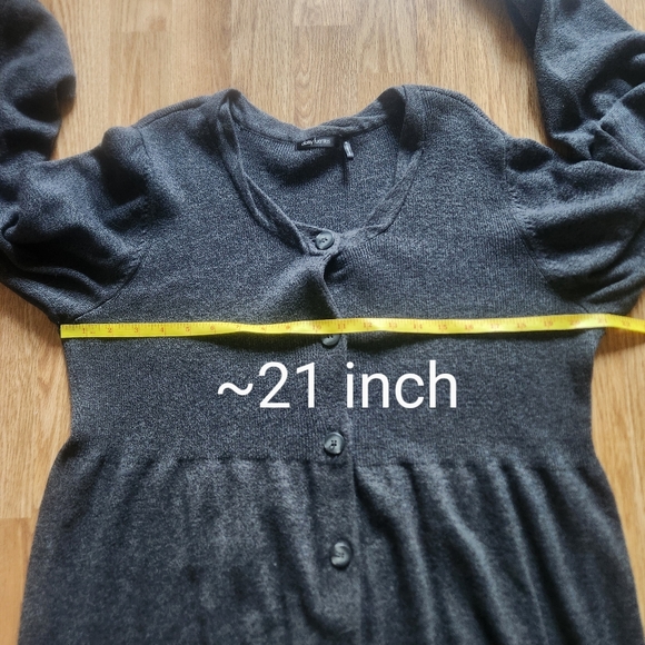 Daisy Fuentes Long-Sleeve Button-Up Sweater - Picture 6 of 8